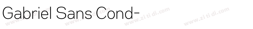 Gabriel Sans Cond字体转换 Gabriel Sans Cond字体转换